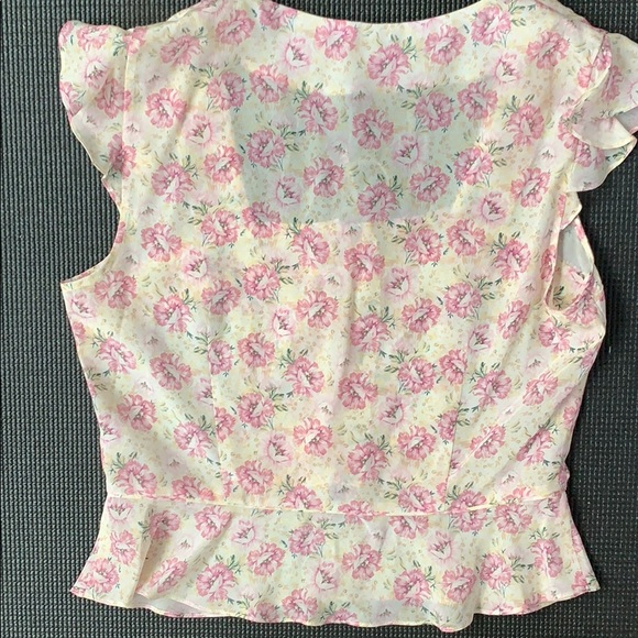 Intermix Pink Floral Blouse - Picture 4 of 5